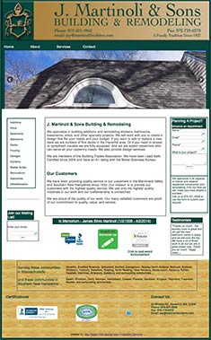 J. Martinoli & Sons Building & Remodeling Website <http://www.martinolibuilders.com>